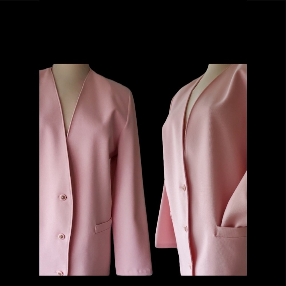 Vintage Tan Jay size 10 pink Blazer - Picture 2 of 10
